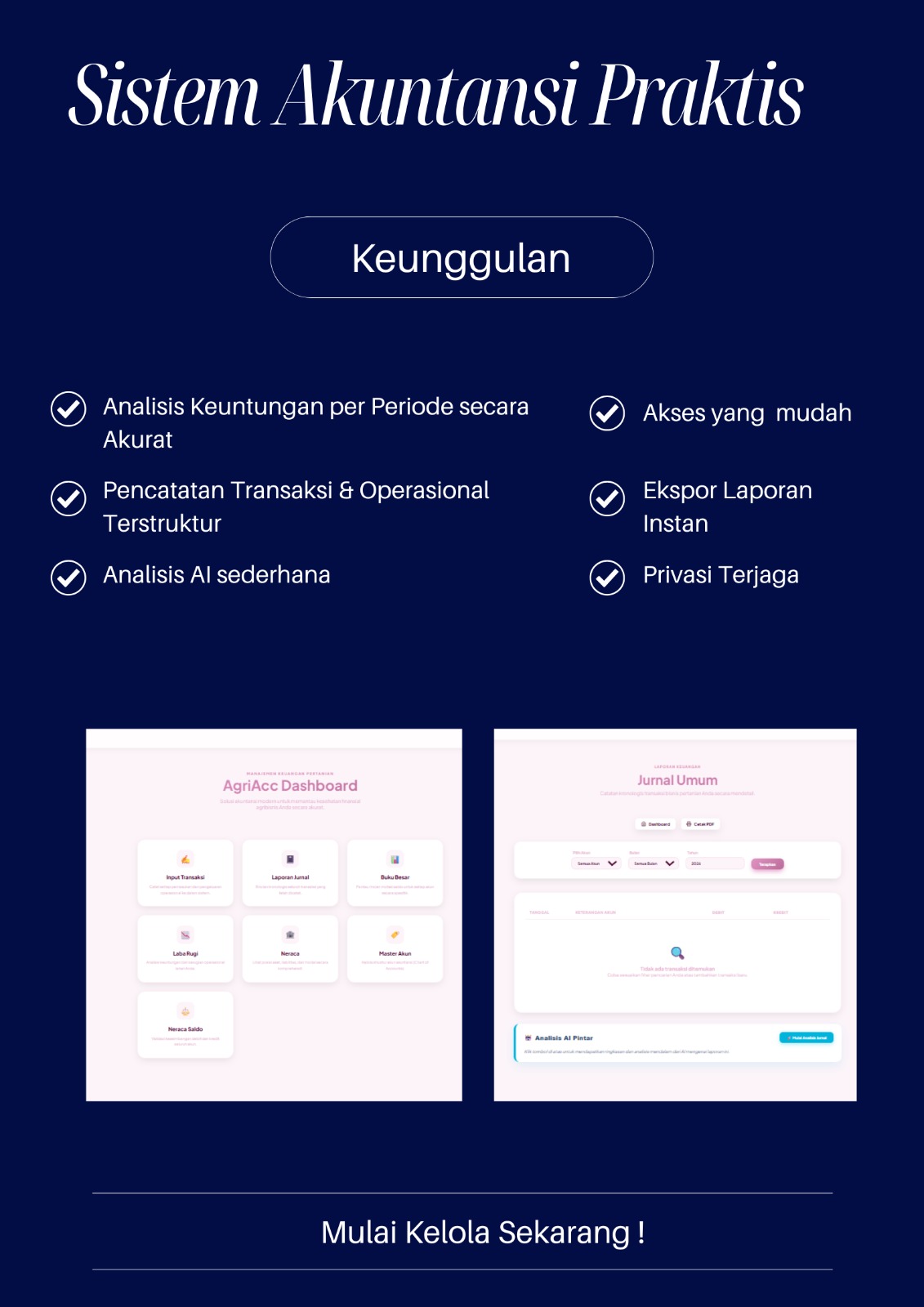 Sistem Akuntansi Praktis – Solusi Pembukuan Cerdas & Analisis AI
